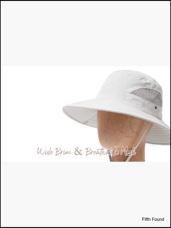 Women\'s UPF 80+ Sun Hat with Ponytail Hole Foldable Wide Brim Outdoor main image 5